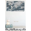 Eğitici Dünya Haritası Dünya Atlası Çocuk ve Bebek Odası Duvar Sticker -60x105-3818