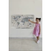 Eğitici Dünya Haritası Dünya Atlası Çocuk ve Bebek Odası Duvar Sticker-60x105-3826
