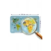 Eğitici Dünya Haritası Dünya Atlası Çocuk ve Bebek Odası Duvar Sticker -60x105-3830
