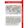 Eğitici - Öğretici Dünya ve Türkiye Haritası Çocuk Odası Duvar Sticker-60x105-3884