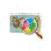 Eğitici - Öğretici Dünya ve Türkiye Haritası Çocuk Odası Duvar Sticker-60x105-3885