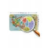 Eğitici - Öğretici Dünya ve Türkiye Haritası Çocuk Odası Duvar Sticker-60x105-3888