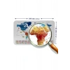 Eğitici - Öğretici Dünya ve Türkiye Haritası Çocuk Odası Duvar Sticker-60x105-3891