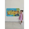 Eğitici ve Öğretici Cocuk Odası Türkiye Haritası Duvar Sticker-60x105-3871