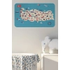 Eğitici ve Öğretici Cocuk Odası Türkiye Haritası Duvar Sticker-60x105-3874