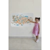 Eğitici ve Öğretici Cocuk Odası Türkiye Haritası Duvar Sticker-60x105-3875