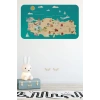 Eğitici ve Öğretici Cocuk Odası Türkiye Haritası Duvar Sticker-60x105-3878