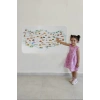 Eğitici ve Öğretici Cocuk Odası Türkiye Haritası Duvar Sticker-60x105-3880
