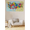 Eğitici ve Öğretici Detaylı Komşulu Türkiye Haritası Duvar Sticker-60x105-3845