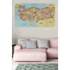 Eğitici ve Öğretici Detaylı Komşulu Türkiye Haritası Duvar Sticker-60x105-3846