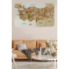 Eğitici ve Öğretici Detaylı Komşulu Türkiye Haritası Duvar Sticker-60x105-3847