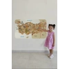 Eğitici ve Öğretici Detaylı Komşulu Türkiye Haritası Duvar Sticker-60x105-3847