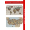 Eğitici ve Öğretici Dünya ve Türkiye Haritası Çocuk Odası Duvar Sticker-60x105-3883