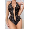 Fantezi Babydoll Trend Seri Karanlık Siyah Kalp