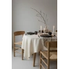 Gardenya Ekru/Krem Keten Dokulu Masa Örtüsü
