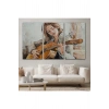 Gitar Çalan Kız Duvar Tablosu-1241