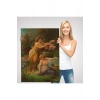 Göl kenarındaki Çiçekli Kadın Dekoratif Duvar Tablosu-6248