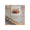 Hamburger Graffiti Kanvas Tablo, Banksy Sokak Graffiti Tablo-5344
