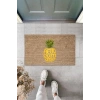 Kahverengi Kapı Önü Paspası Hello Summer Ananas Desen  K-3263