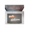 Kapı Önü Paspası Dekoratif Dijital Baskı Hello Welcome P-2326