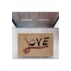 Kapı Önü Paspası Dekoratif Dijital Baskı Love P-2319
