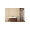 Karamel Rengi Kesik Çizgili İskandinav Tarzı Modern Duvar Kağıdı-5548