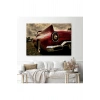 Kırmızı Klasik Araba Tablosu-6597