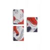 Kırmızı Tonlu Suluboya Görünümlü Soyut Desenler Duvar Tablosu Üçlü Set-EF-105