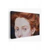 Kızıl Saçlı Kadın Yağlıboya Görünüm Dekoratif Tablo-3741