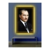 Led Işıklı Atatürk Kanvas Tablo