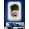 Led Işıklı Atatürk  Misafir Odası