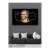 Led Işıklı Atatürk ve Türkiye Haritası Duvar Tablosu