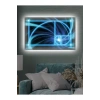 Led Işıklı Mavi Altın Oran kanvas tablo
