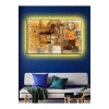 Led Işıklı Sanatsal Soyut Tablo