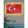 Led Işıklı Türk Bayrağı (bir hilal uğruna ya rab)