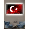 Led Işıklı Türk Bayrağı tablo (şanlı bayrağımız)
