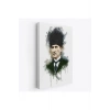 Mustafa Kemal Atatürkün Suluboya Görünümlü Portresi Dekoratif Kanvas Tablo-DA-78
