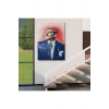Mustafa Kemal Atatürkün Yağlıboya Görünümlü Portre Çizimi Dekoratif Kanvas Tablo-DD-81