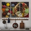 Mutfak Masasın da  Baharatlar Dekoratif Kanvas Duvar Tablosu-3659
