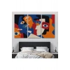 Picasso Tarzı Soyut İnsan Yüzleri Kanvas Duvar Tablosu-1195
