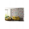 Renkli Çiçekler Desenli Duvar Kağıdı-5653