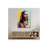 Renkli İsa Mesih Duvar Tablosu, Jesus Christ-6343