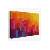 Renkli Şehir Silüeti Duvar Tablosu-1223