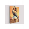 Sarışın Sexi Kadın Duvar Tablosu-6306