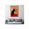 Siyah Kedi Tablosu - Le Chat Noir Theophile Steinlen-6431