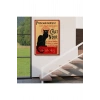 Siyah Kedi Tablosu - Le Chat Noir Theophile Steinlen-6431