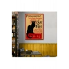Siyah Kedi Tablosu - Le Chat Noir Theophile Steinlen-6431