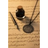 Siyah Renk İnşirah Suresi Yazılı Çelik Kolye Paslanmaz Kararmaz Zincir Manevi Takı