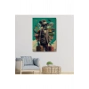Takım Elbiseli Seyahat Eden Adam Vintage Kanvas Tablo-6323