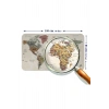 Türkçe Eğitici Ülke ve Başkent Okyanus Detaylı Atlası  Dünya Haritası Duvar Sticker -60x105-3838